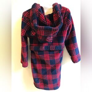 dip Kids Plaid Pajama Robe - Red and Blue